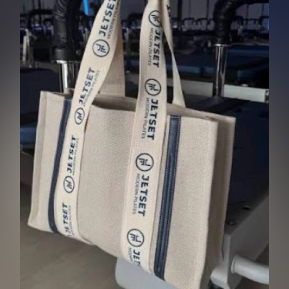 JETSET Pilates Canvas Tote Bag